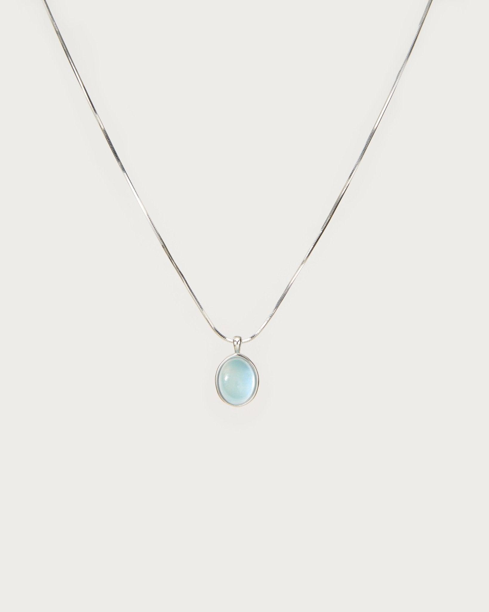 Aquamarine Stone Necklace - En Route Jewelry