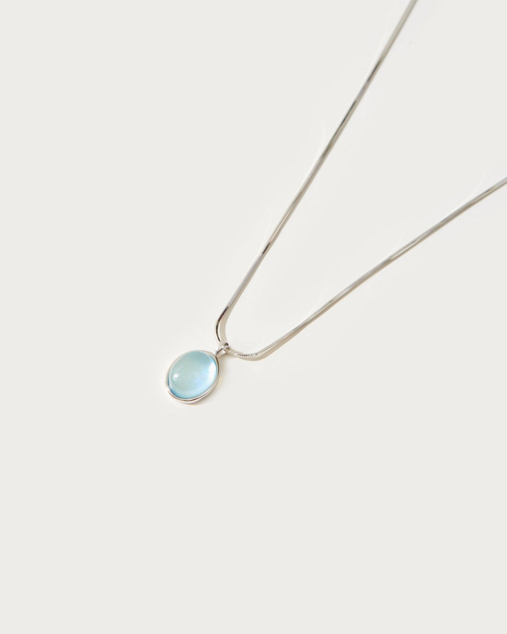 Aquamarine Stone Necklace - En Route Jewelry