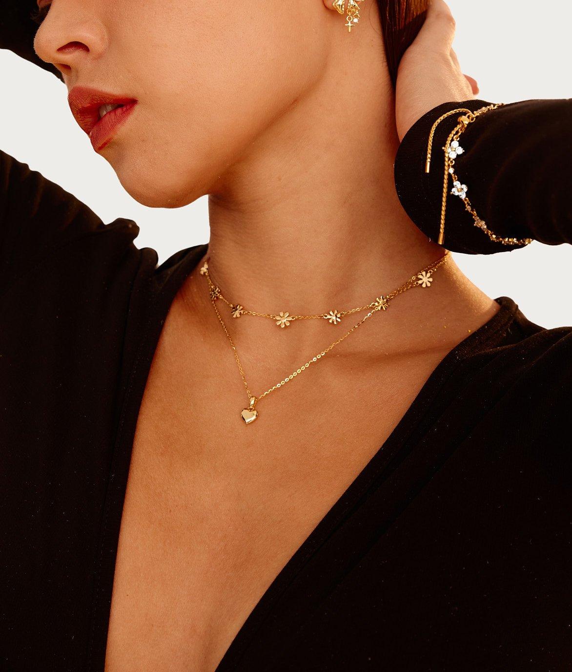 Audrey Heart Necklace - En Route Jewelry