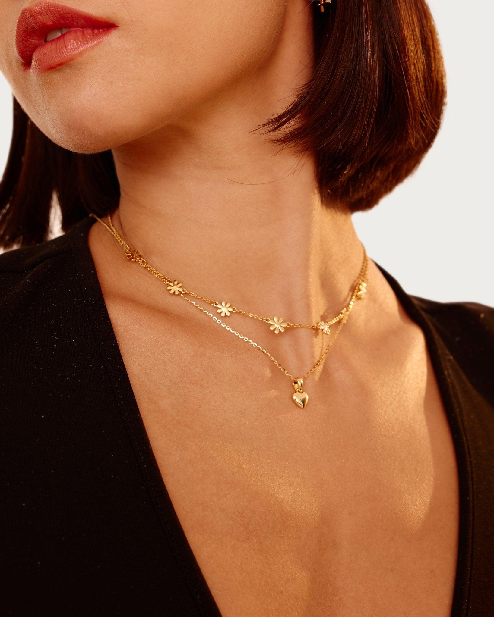 Audrey Heart Necklace - En Route Jewelry
