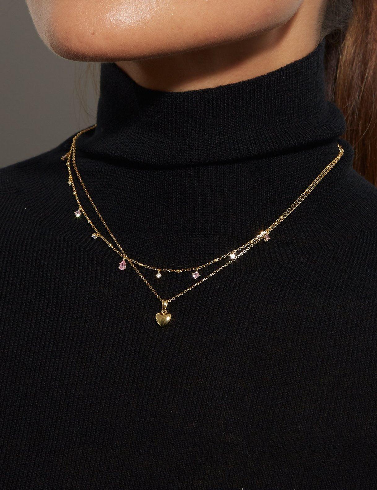 Audrey Heart Necklace - En Route Jewelry