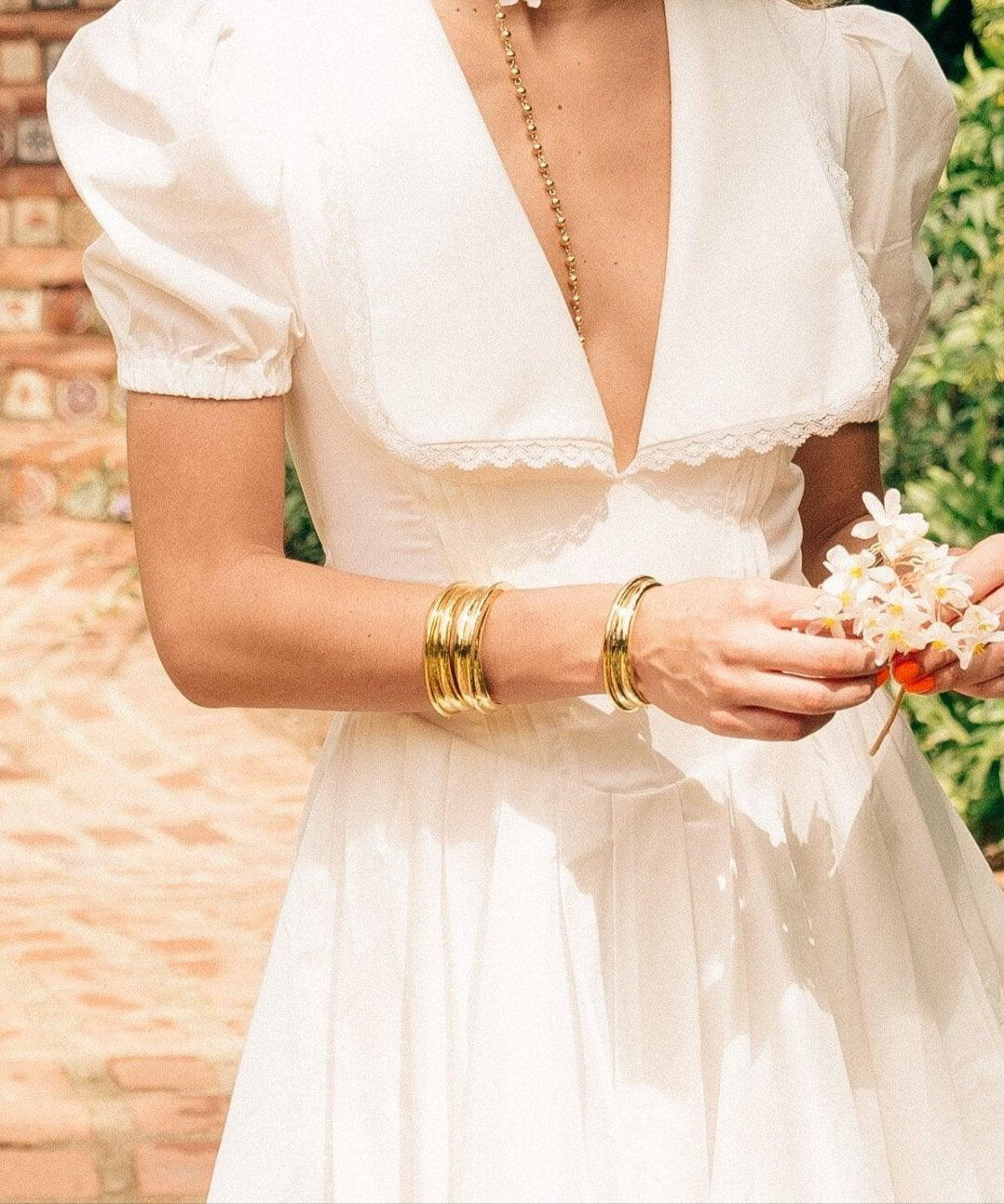 Bangles on Bangles in Gold - En Route Jewelry