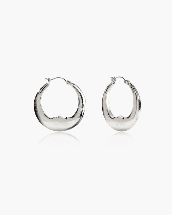 Orecchini con sole e luna placcati argento - Italia Orecchini con sole e luna placcati argento - Italia