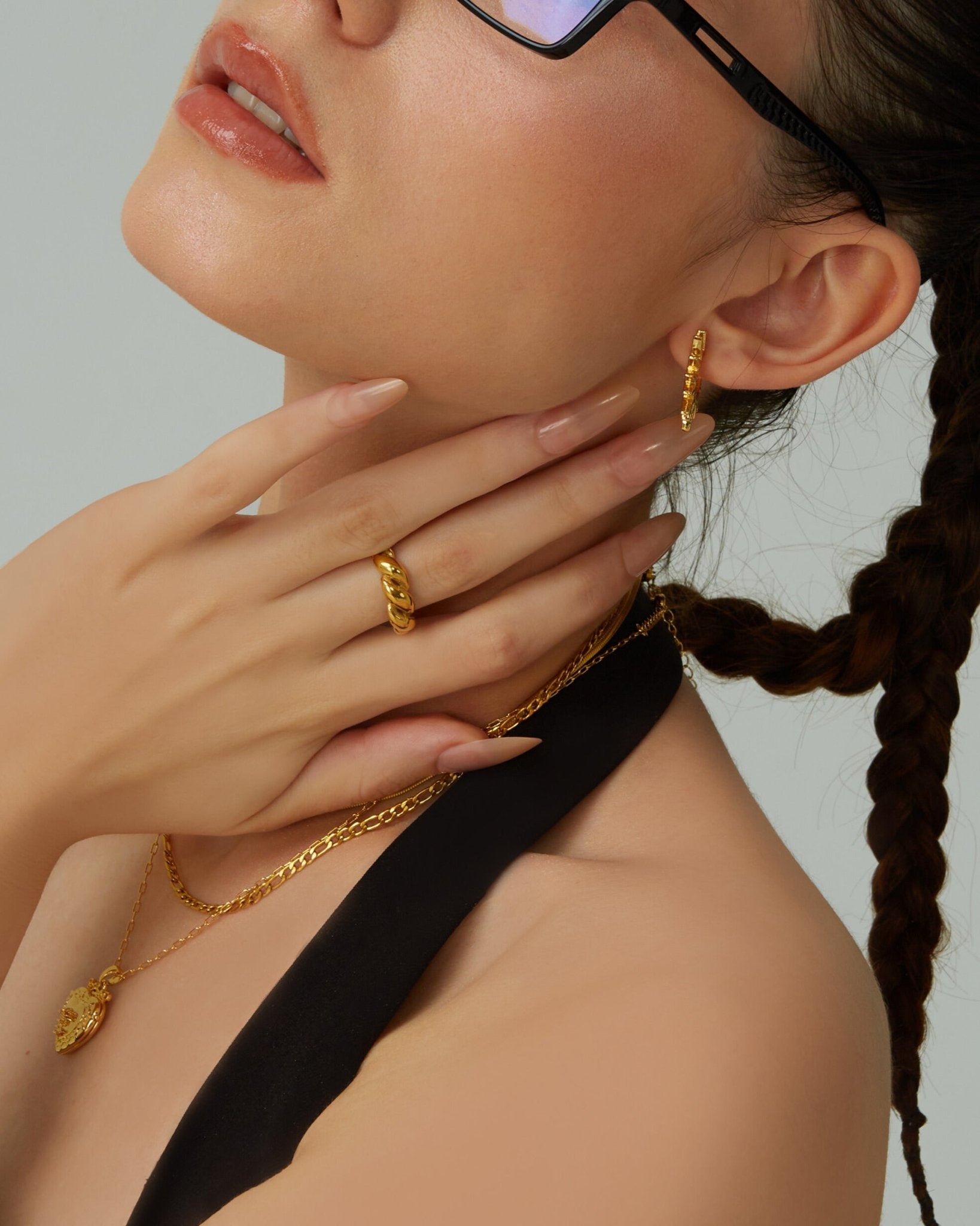 Gold Twisted Bague