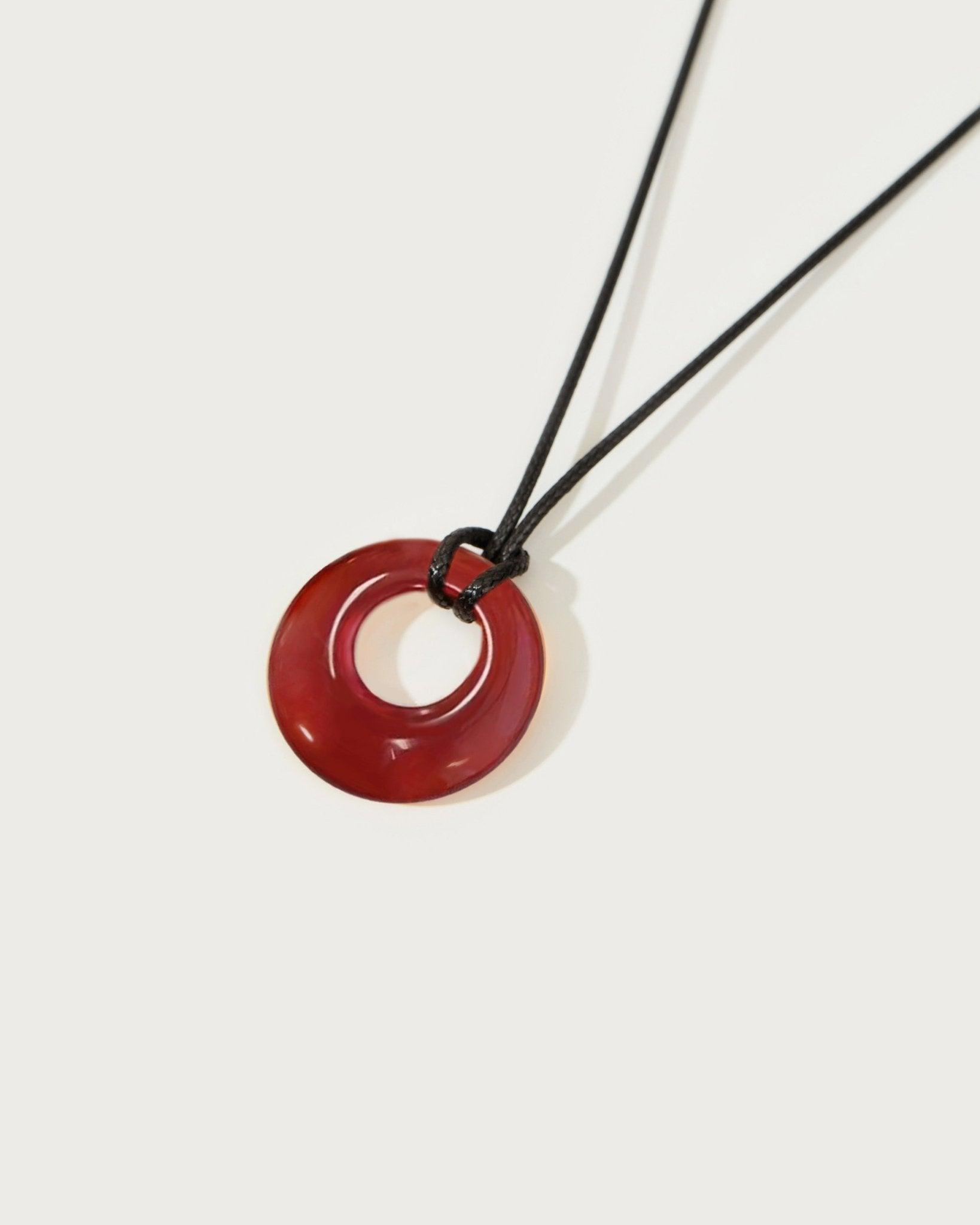 Carnelian Cord Necklace - En Route Jewelry