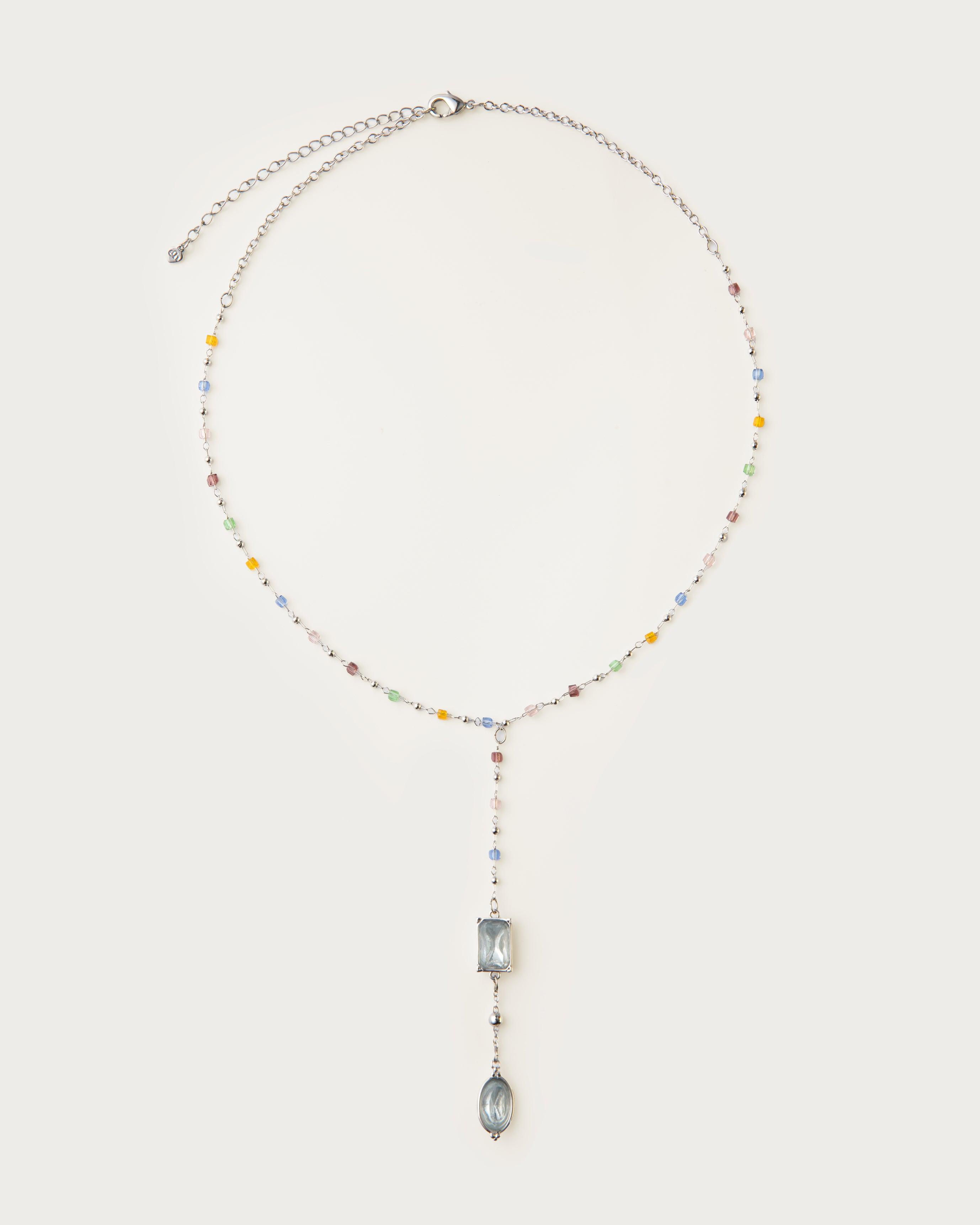 Celestial Lariat Necklace in Silver - En Route Jewelry