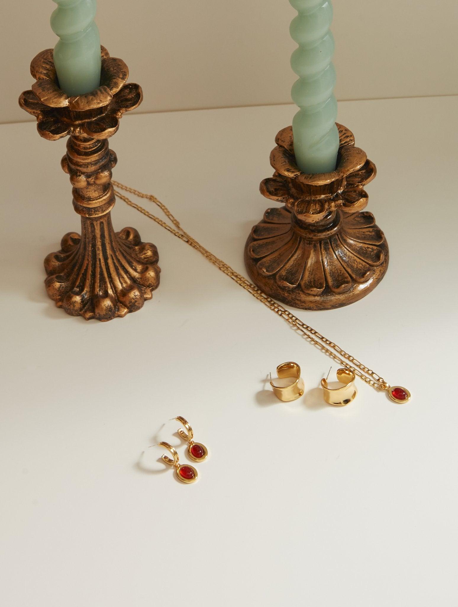 Devon Earrings in Carnelian - En Route Jewelry