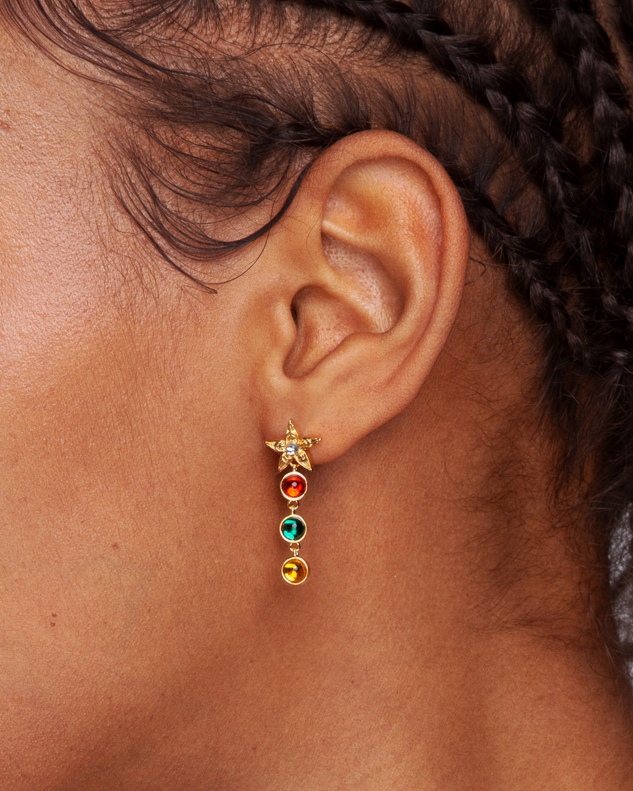 Boucles d'oreilles étoilées