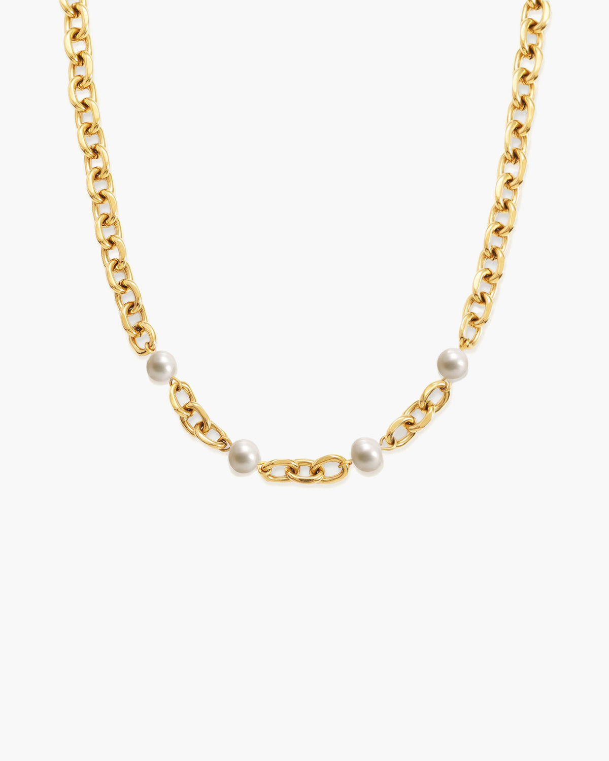 Goldene Essenz-Perlenhalskette