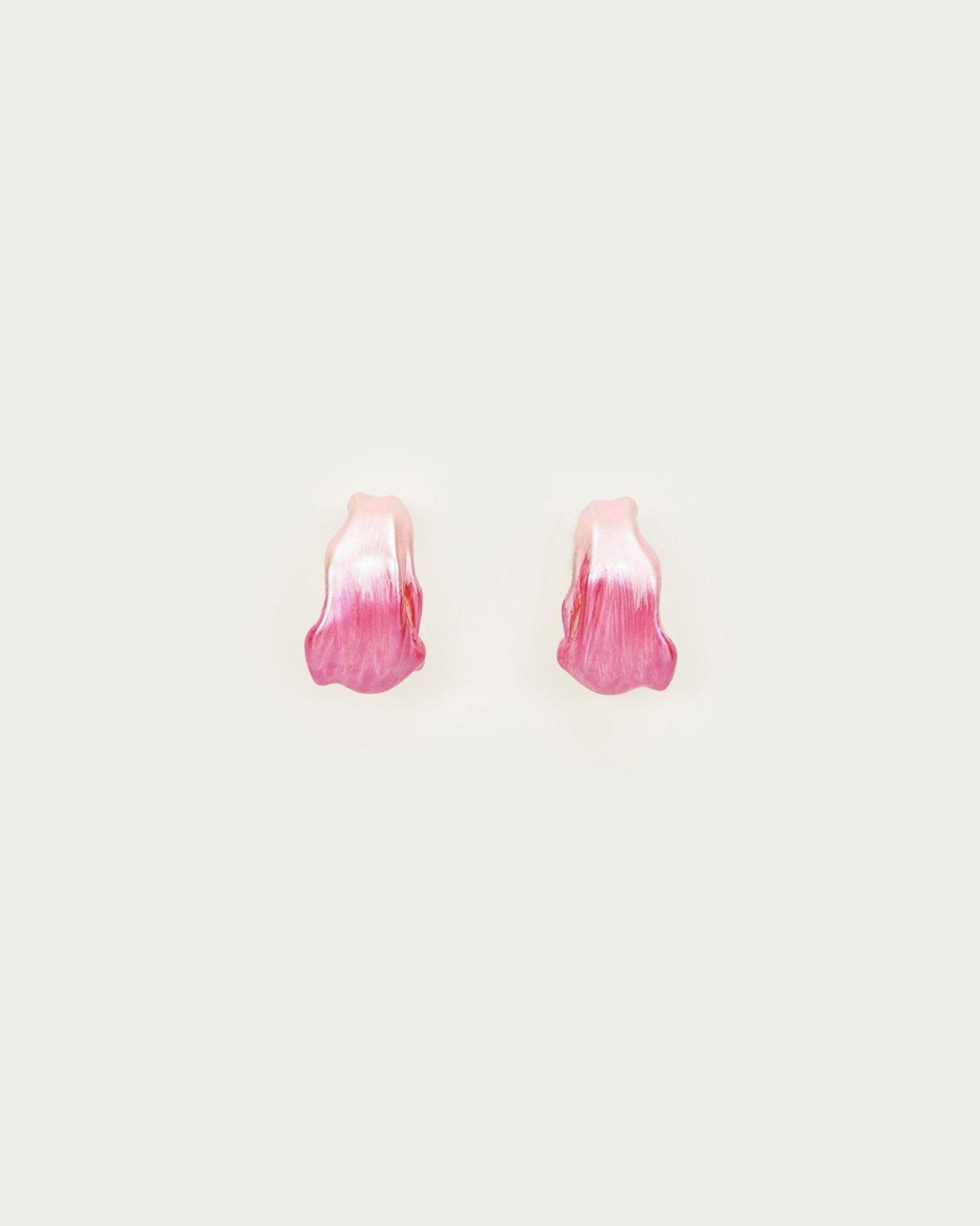 Boucles d'oreilles pétales de fleurs tombantes