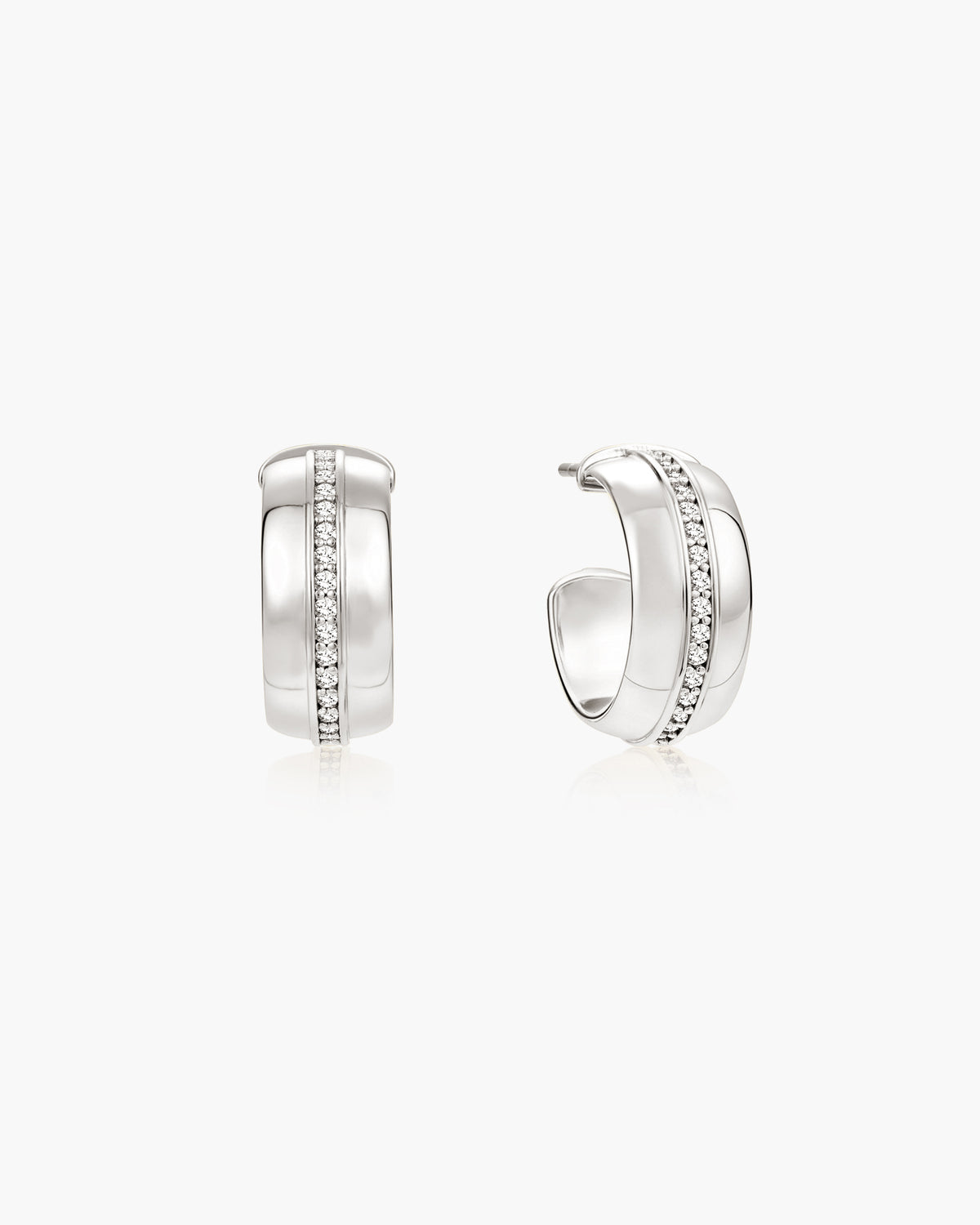 Boucles d’oreilles créoles Vice en argent
