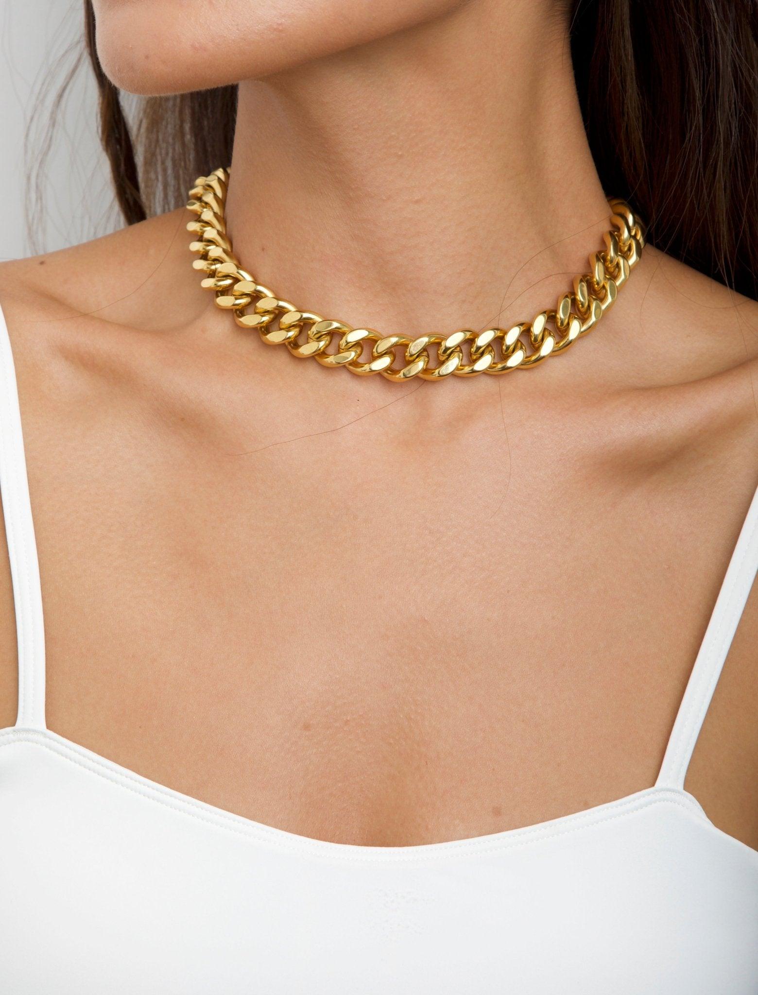 Gold Chunky Chain Necklace - En Route Jewelry