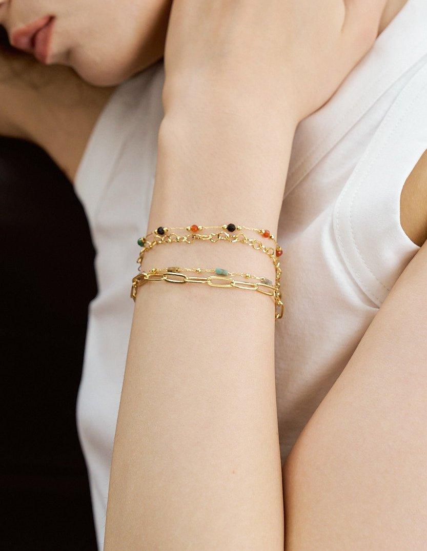 Gold Gia Chain Bracelet - En Route Jewelry