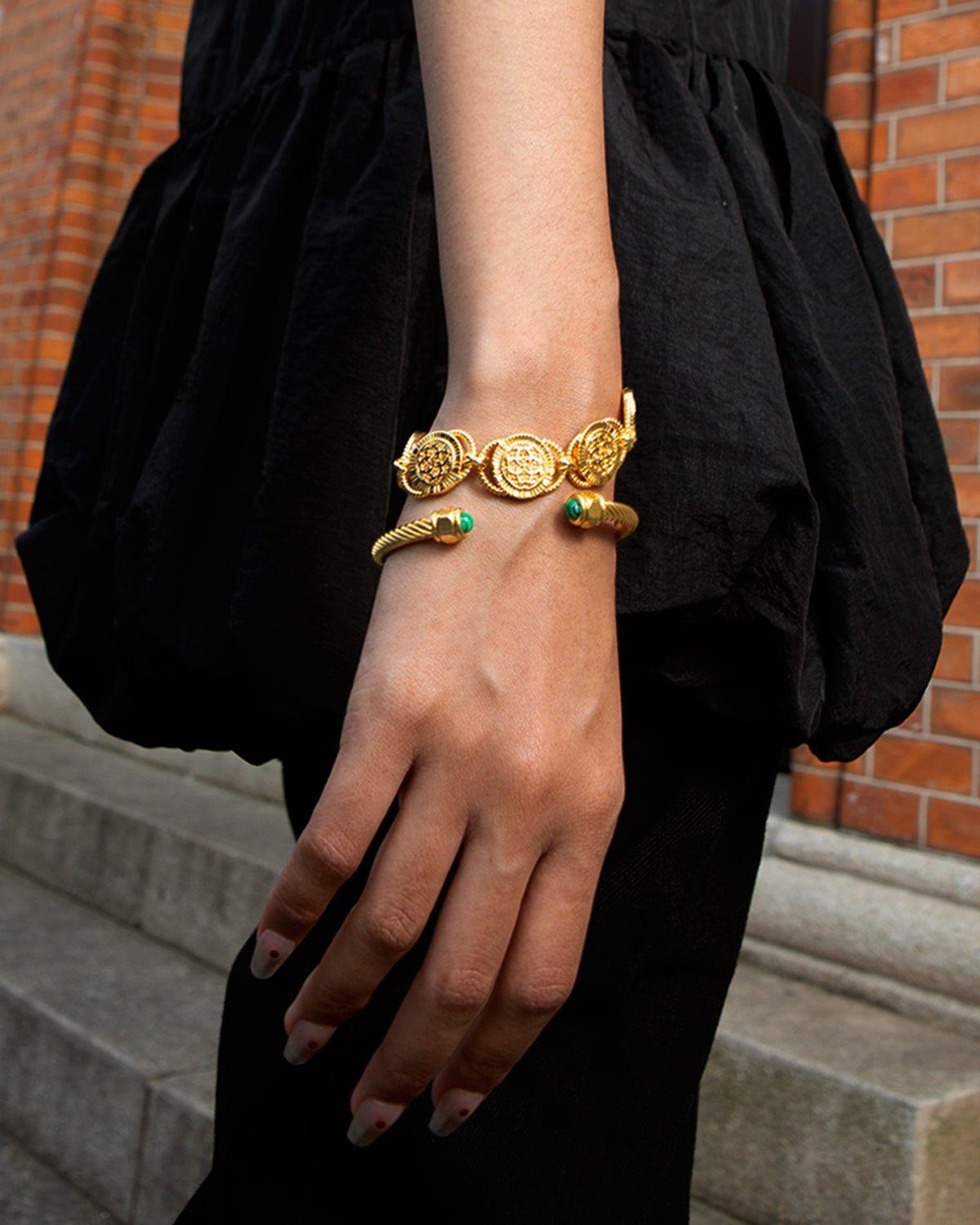 Golden Hojas Bracelet - En Route Jewelry