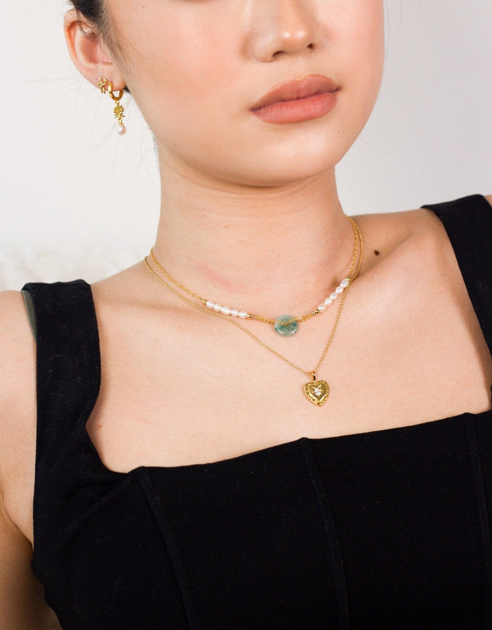 Greta Jade Necklace - En Route Jewelry