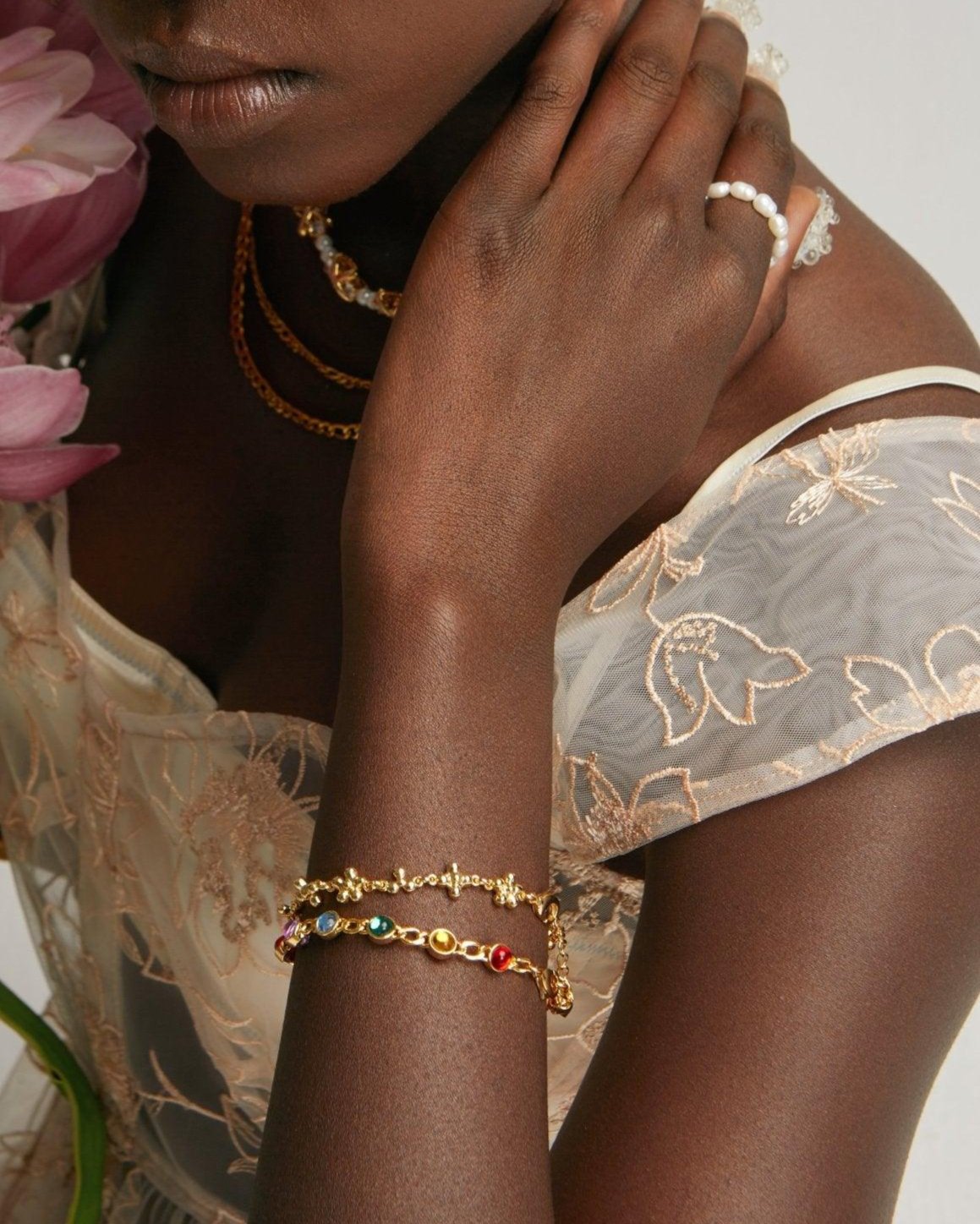 Gold Textured Bangle