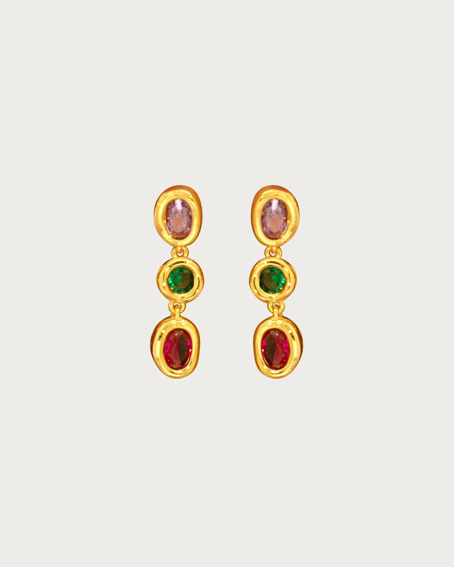 Iridescent Drop Earrings - En Route Jewelry