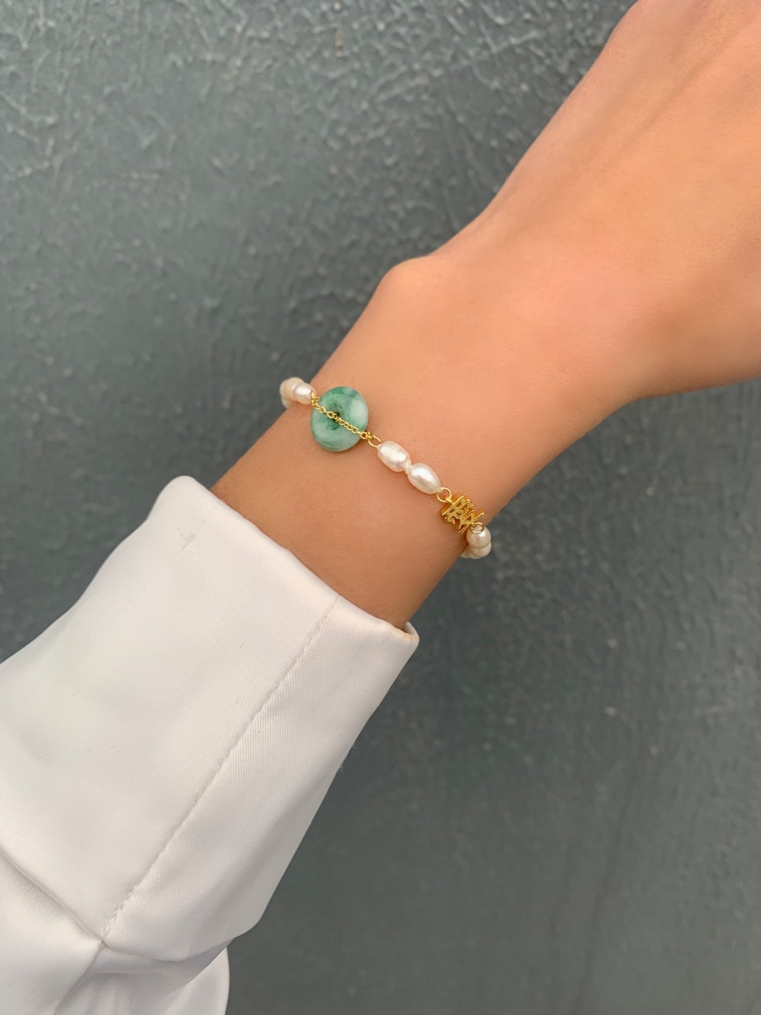 Jade Love Pearl Bracelet