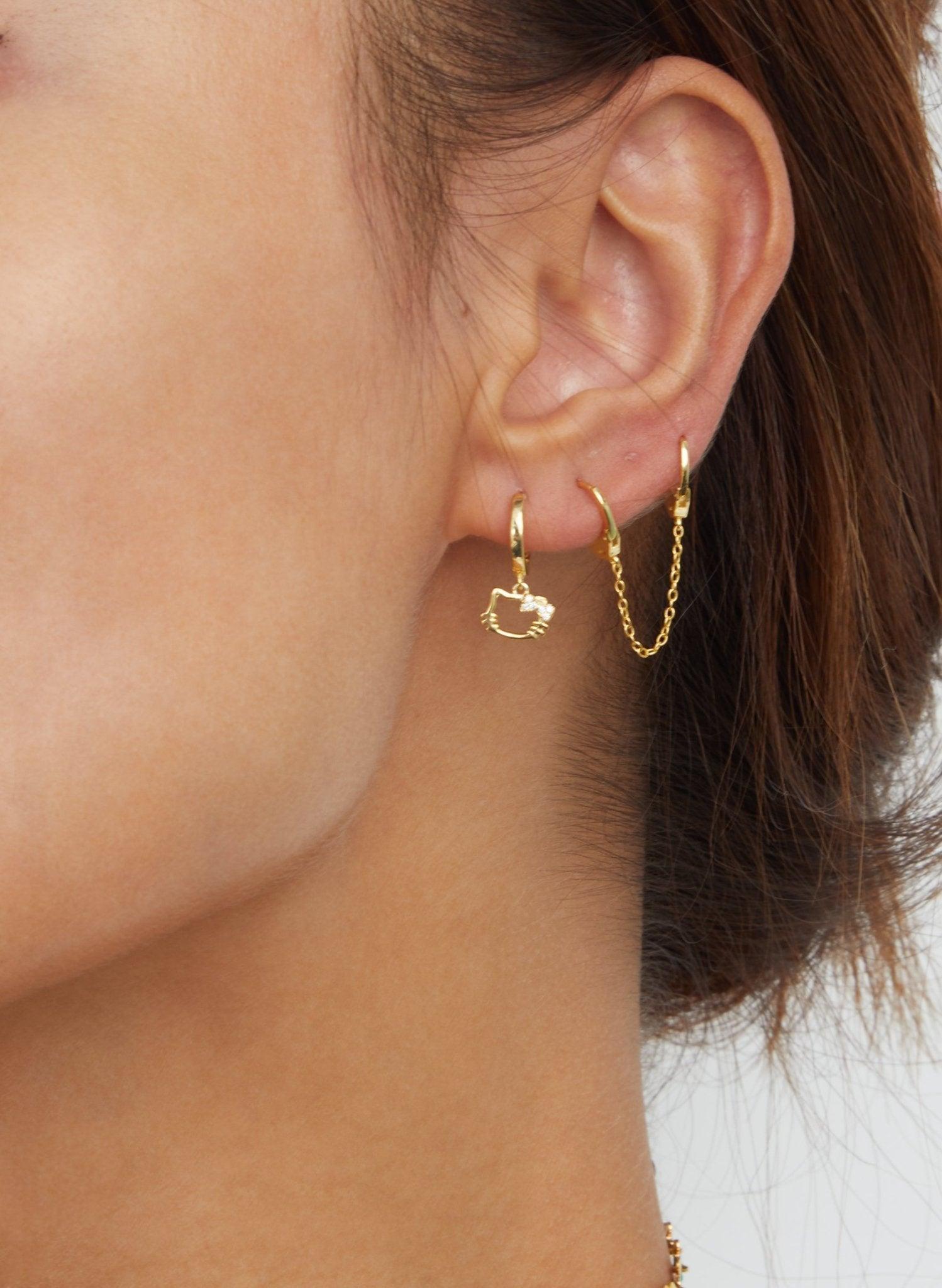 Kitty Hoop Earrings - En Route Jewelry