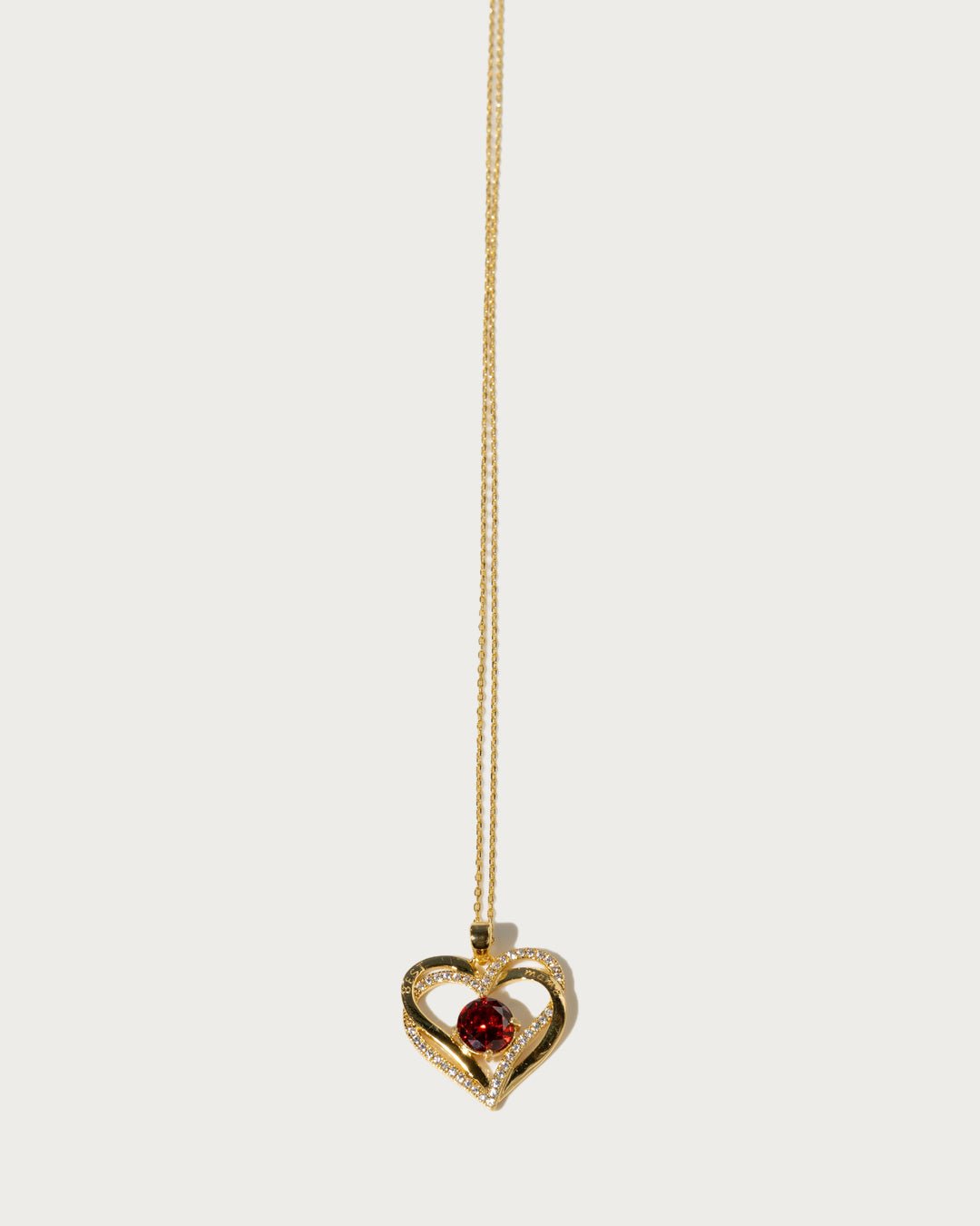 Best Mama Red Heart Collier