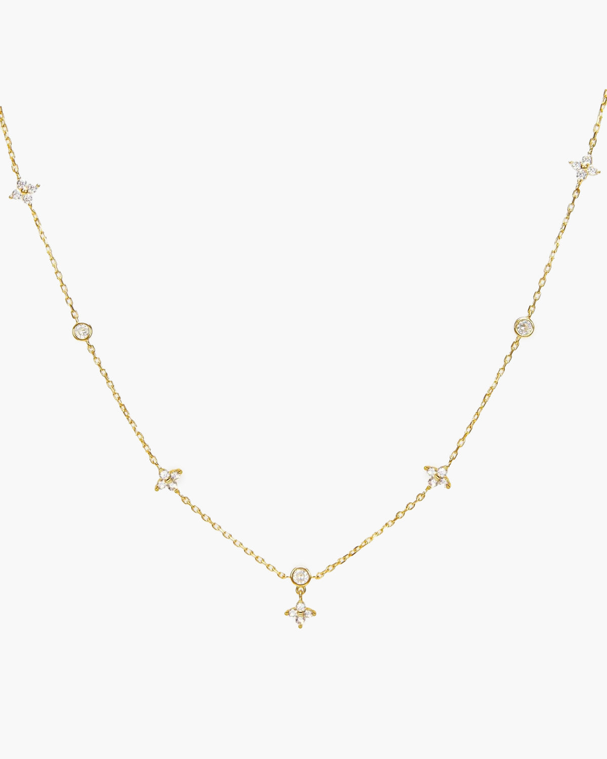 Lucky Clover Necklace in Silver