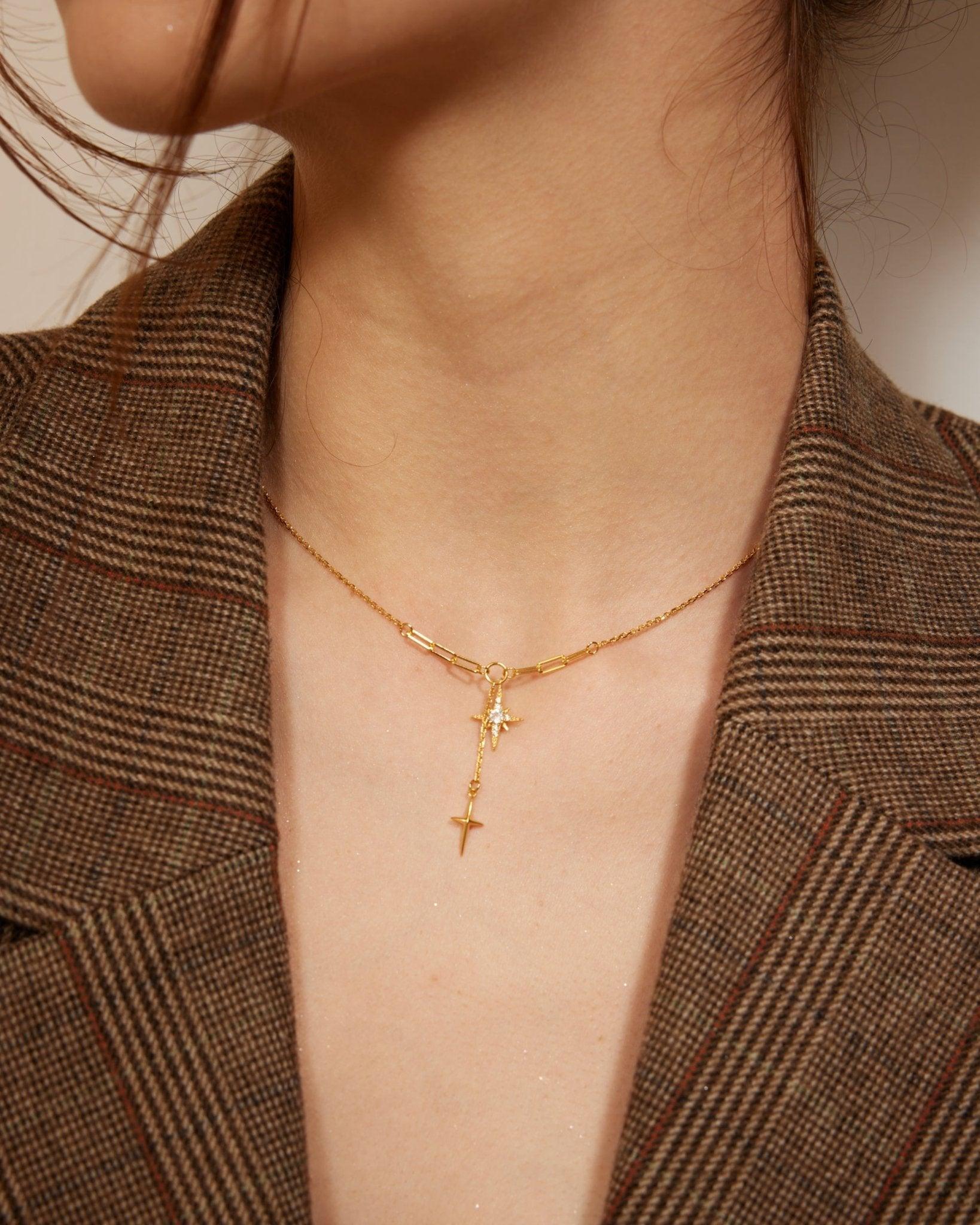 Melissa Gold Star Necklace - En Route Jewelry