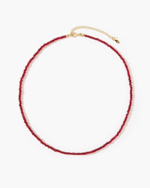 Mini Carnelian Beaded Necklace
