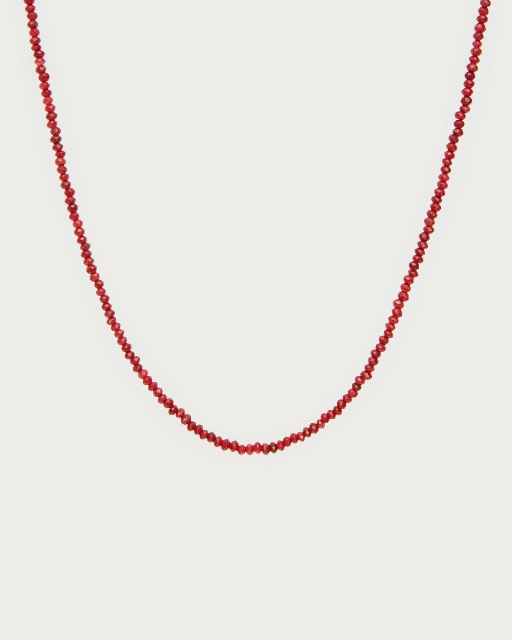 Mini Carnelian Beaded Necklace - En Route Jewelry