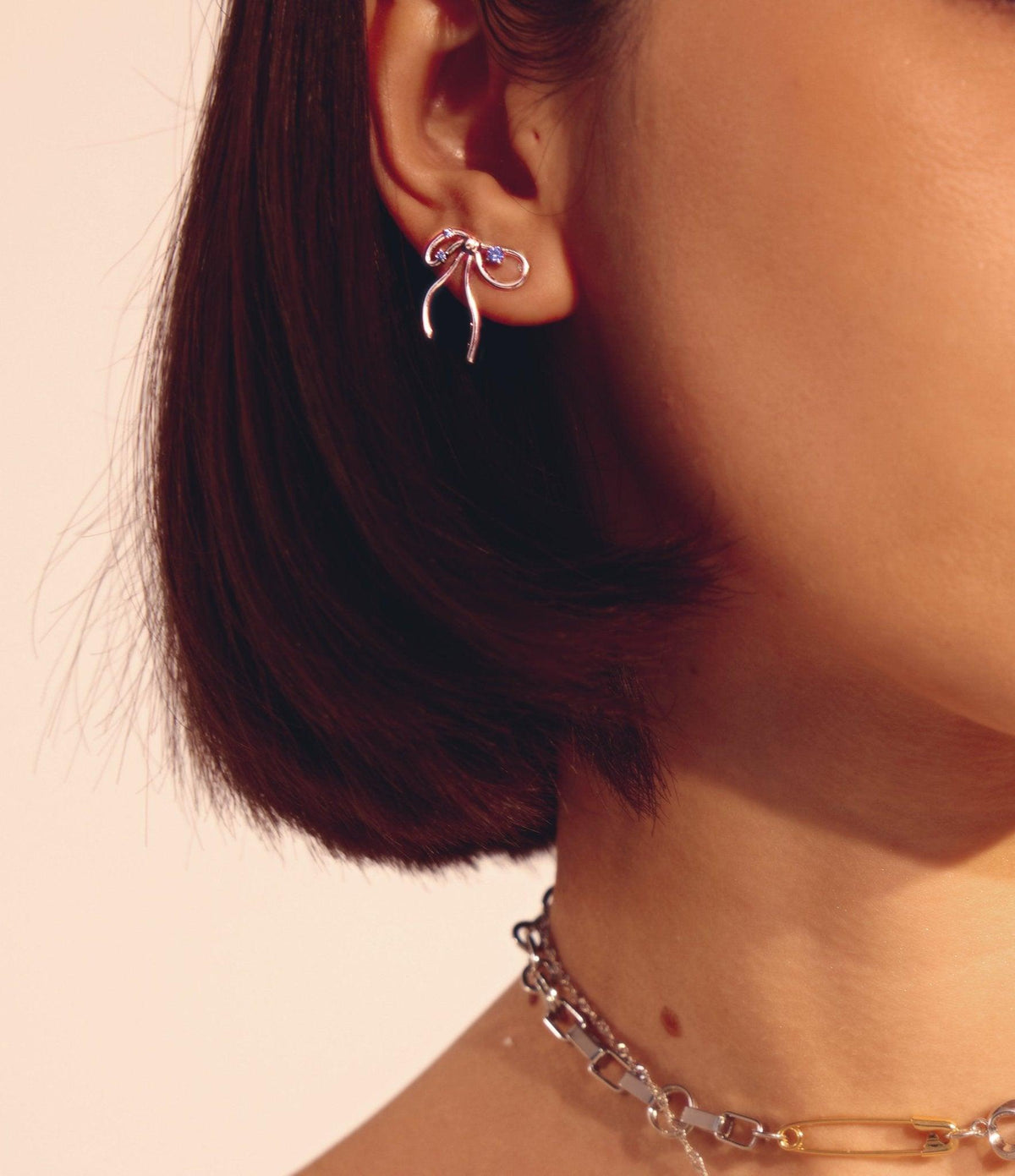 Mini Miffy Stud Earrings in Silver - En Route Jewelry