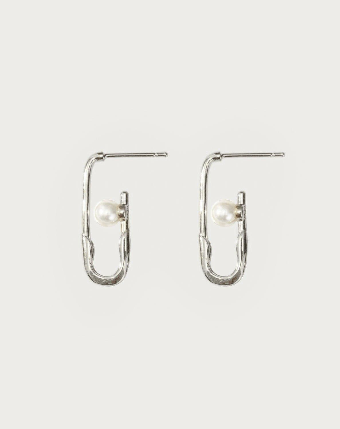 Mini Safety Pin Earrings - En Route Jewelry