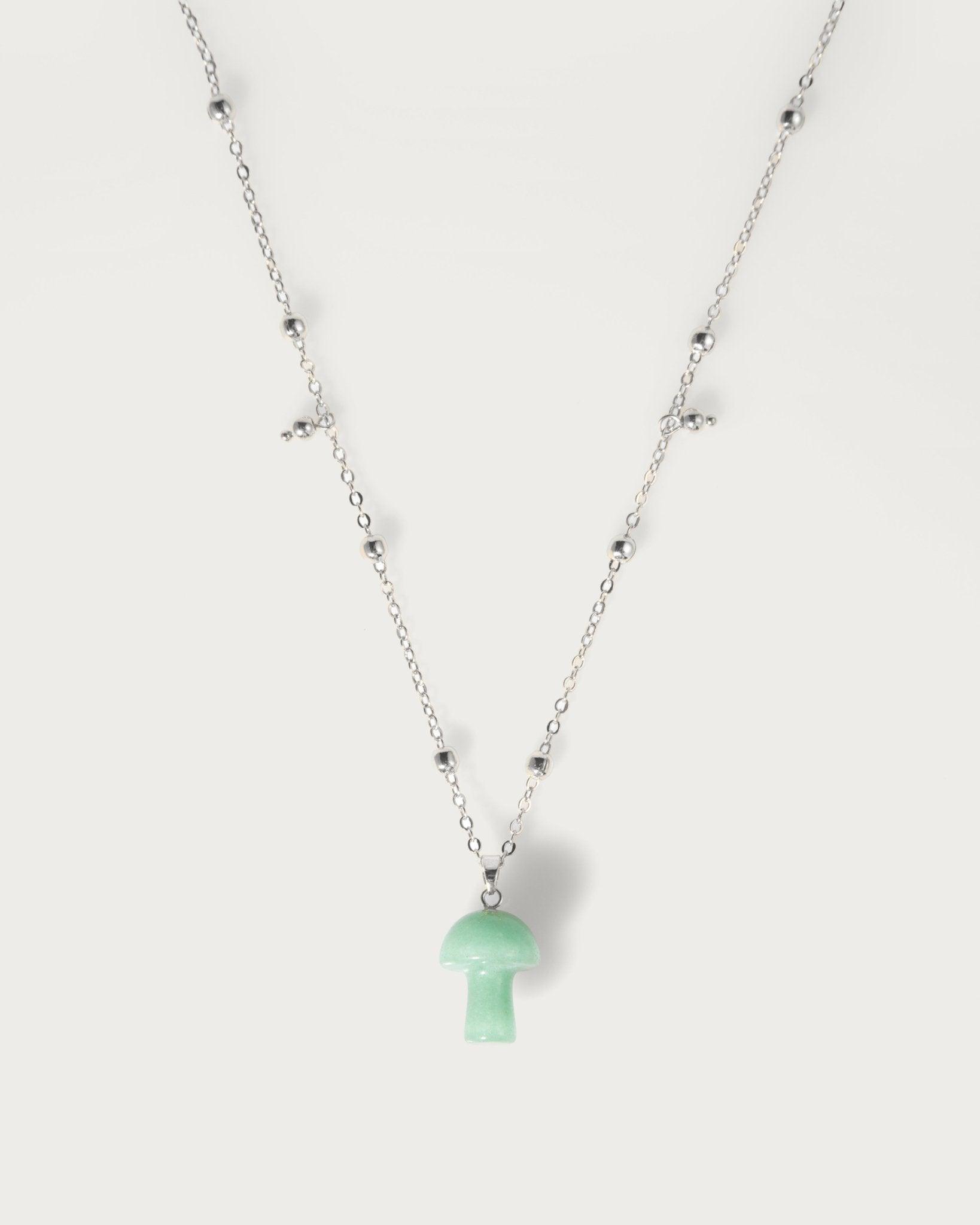 Mushroom Crystal Necklace - En Route Jewelry