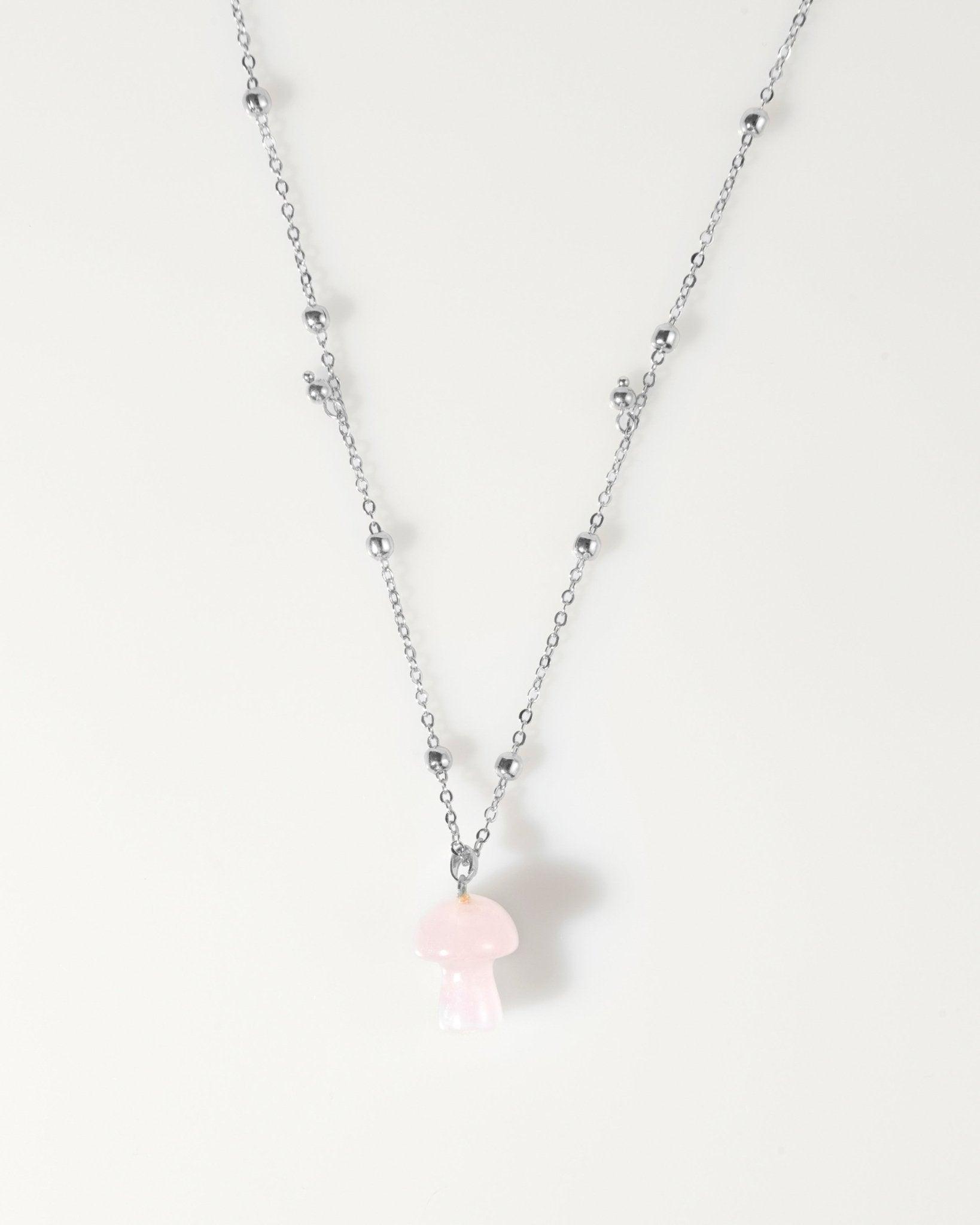 Mushroom Crystal Necklace - En Route Jewelry