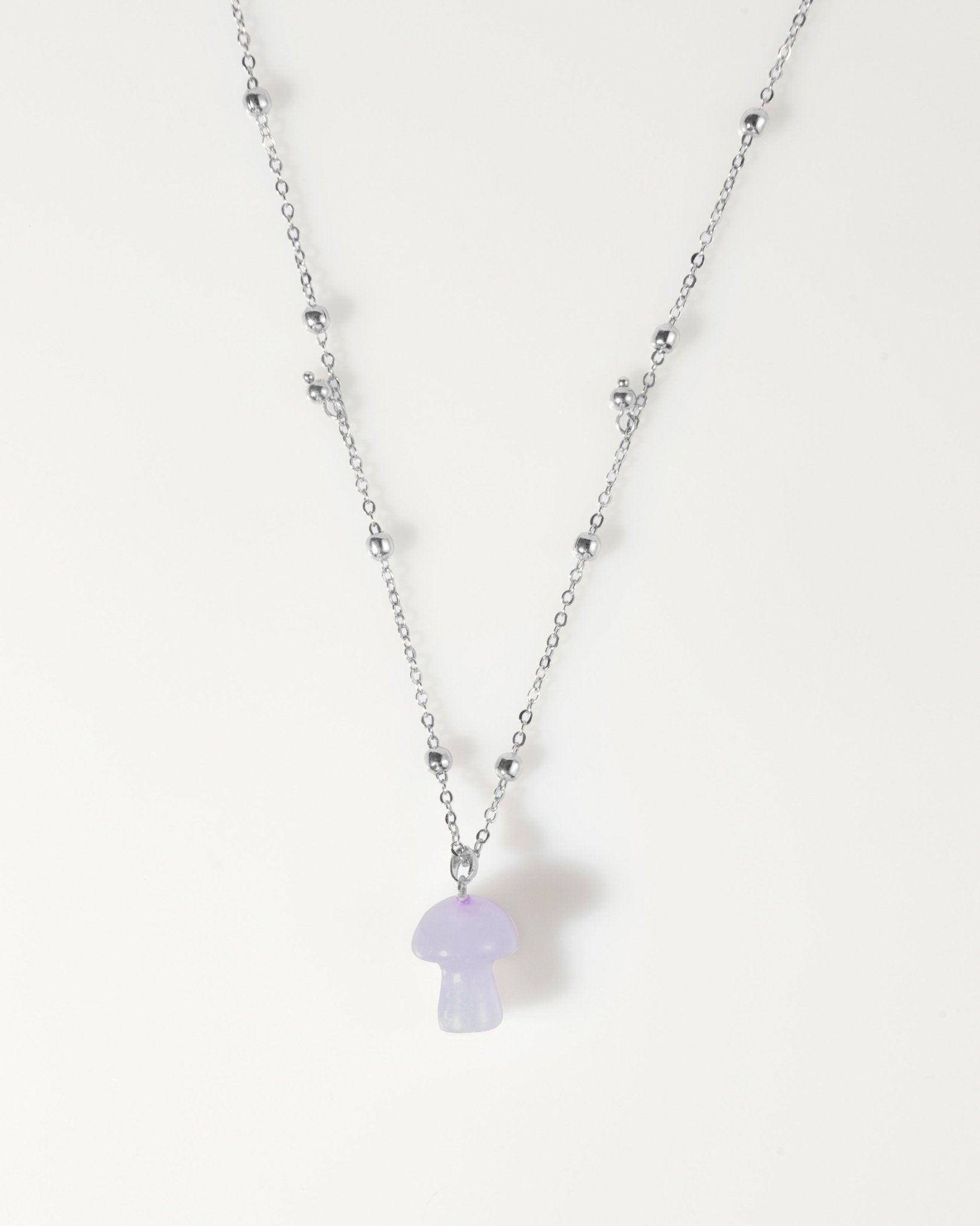 Mushroom Crystal Necklace - En Route Jewelry