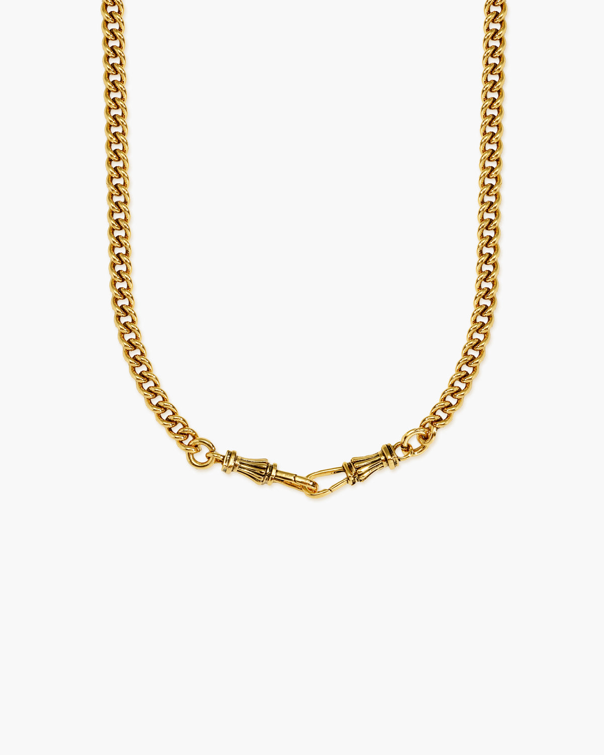 Collar cadena con cierre de reloj