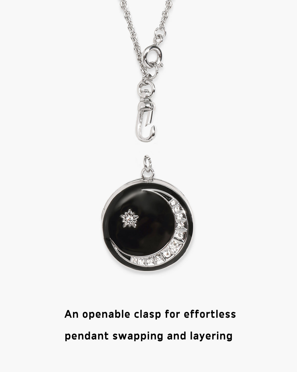 Zeldas Star Openable Locket Clasp Chain Necklace | en route jewelry