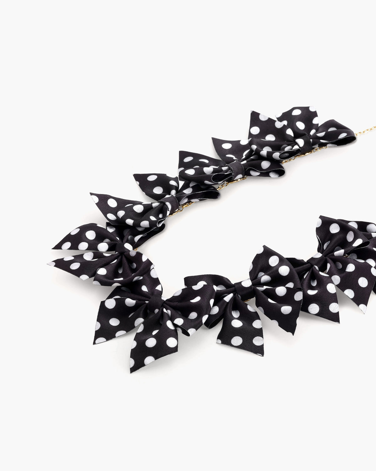 Polka Dot Bow Necklace - en route jewelry