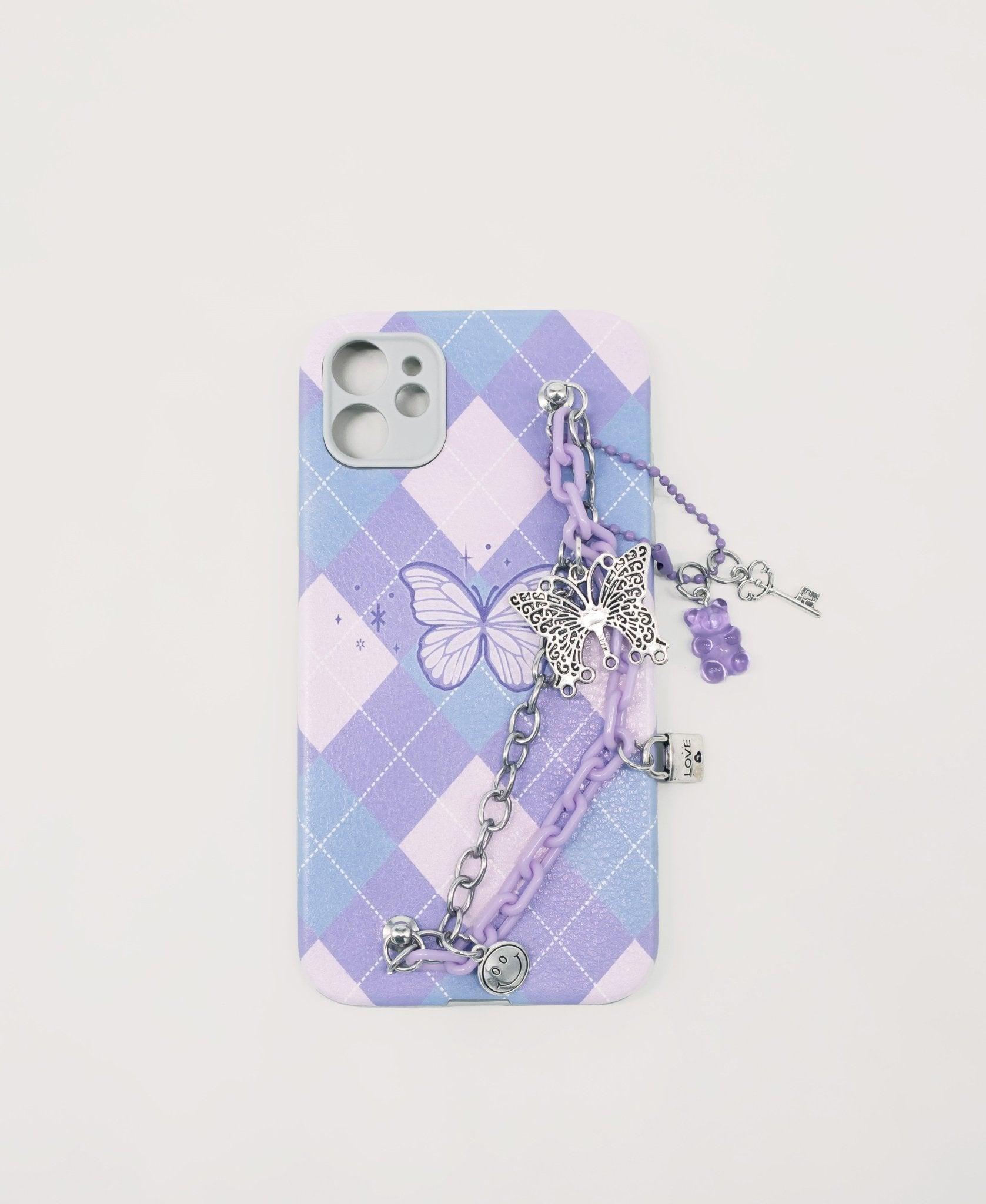 Purple Butterfly Phone Case - En Route Jewelry