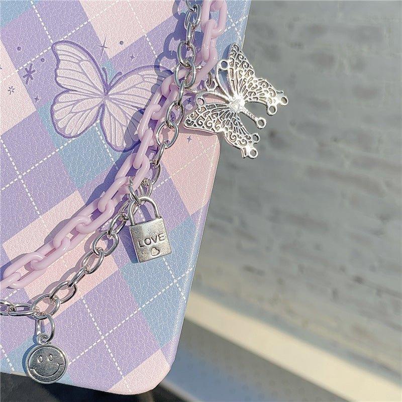 Purple Butterfly Phone Case - En Route Jewelry