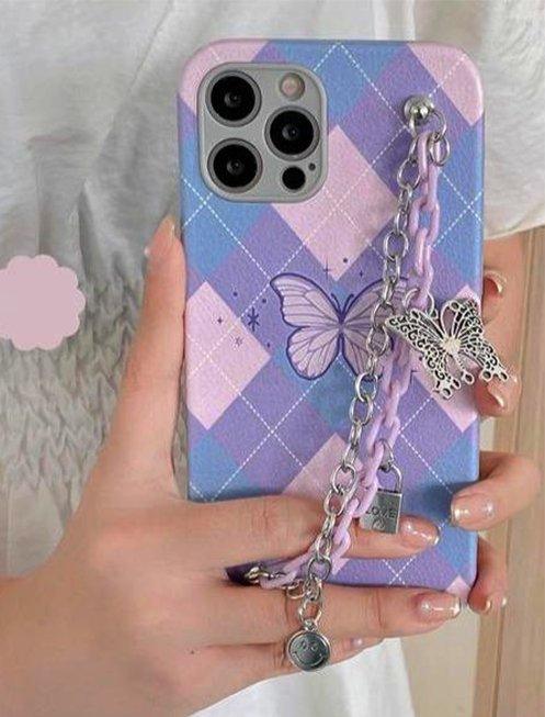 Purple Butterfly Phone Case - En Route Jewelry