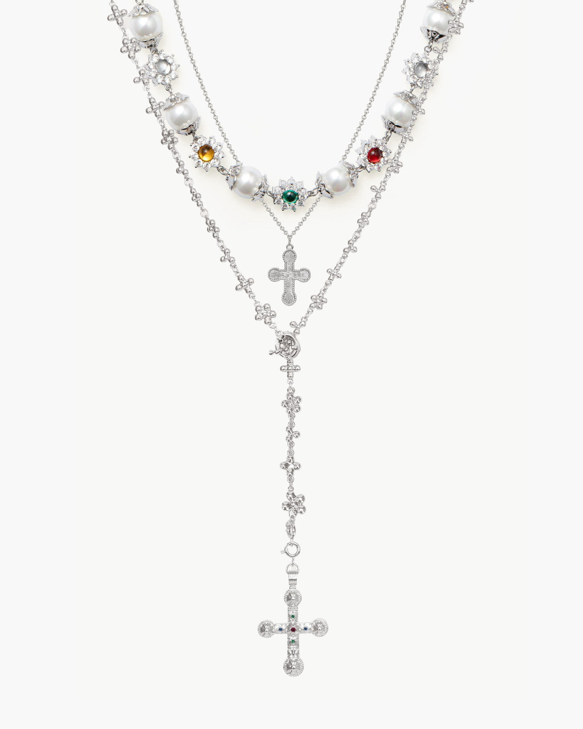 Daisy Pearl Necklace