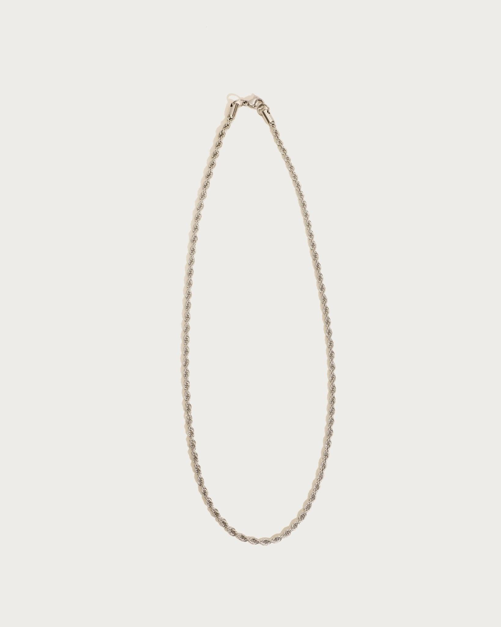 Silver Rope Necklace - En Route Jewelry