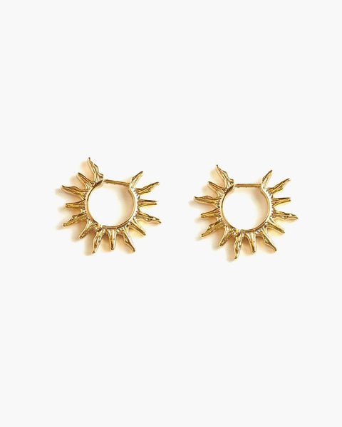 Sun Hoop Earrings