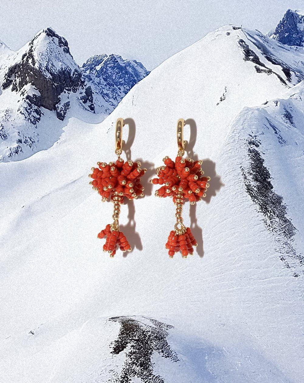 Symboite In Scarlet Earrings - En Route Jewelry