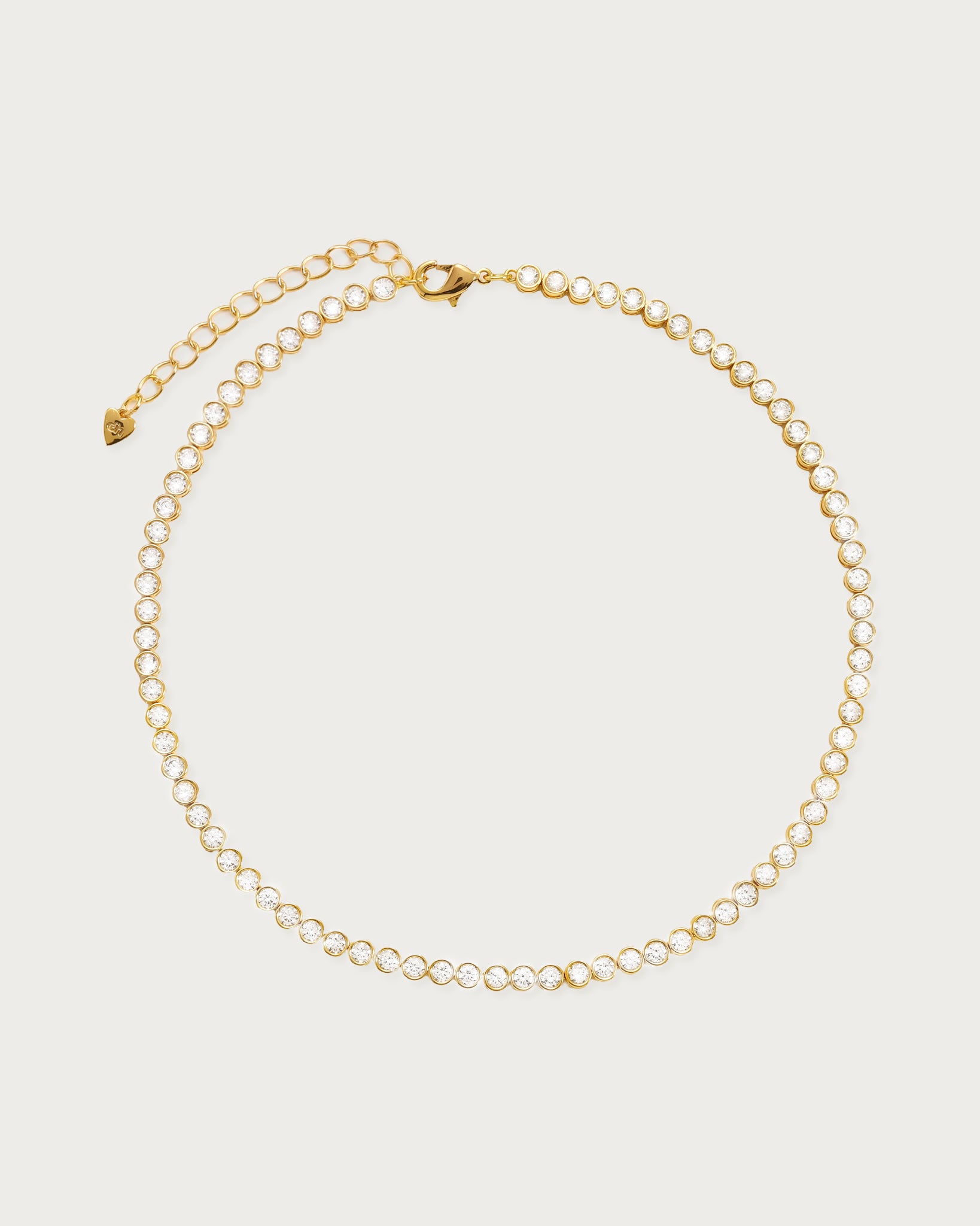 Tennis Necklace in Gold