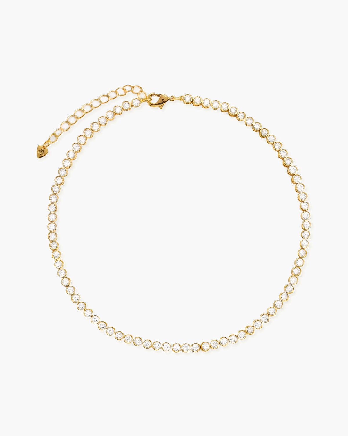 Tennis Necklace in Gold