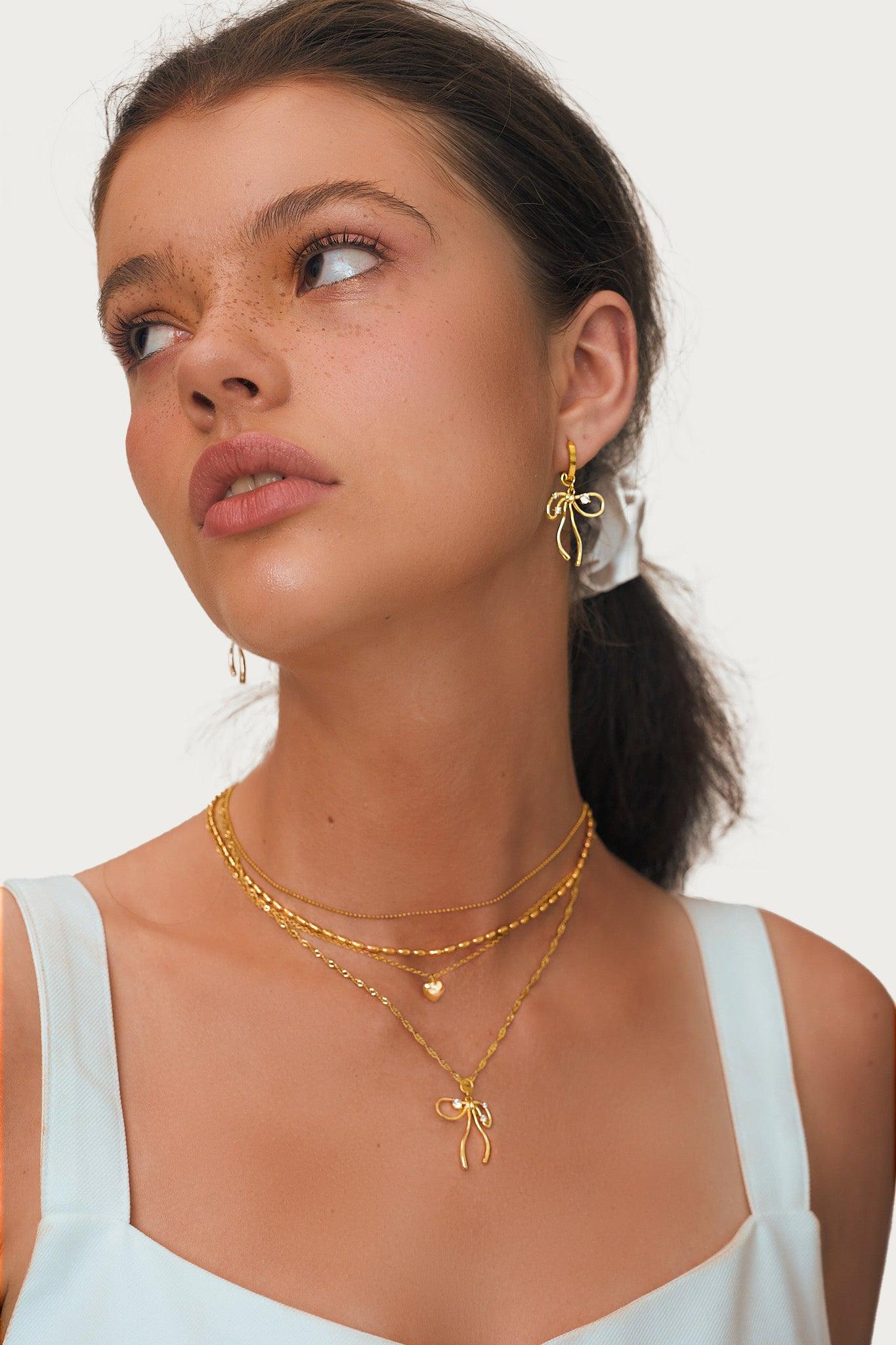 The Miffy Earrings in Gold - En Route Jewelry