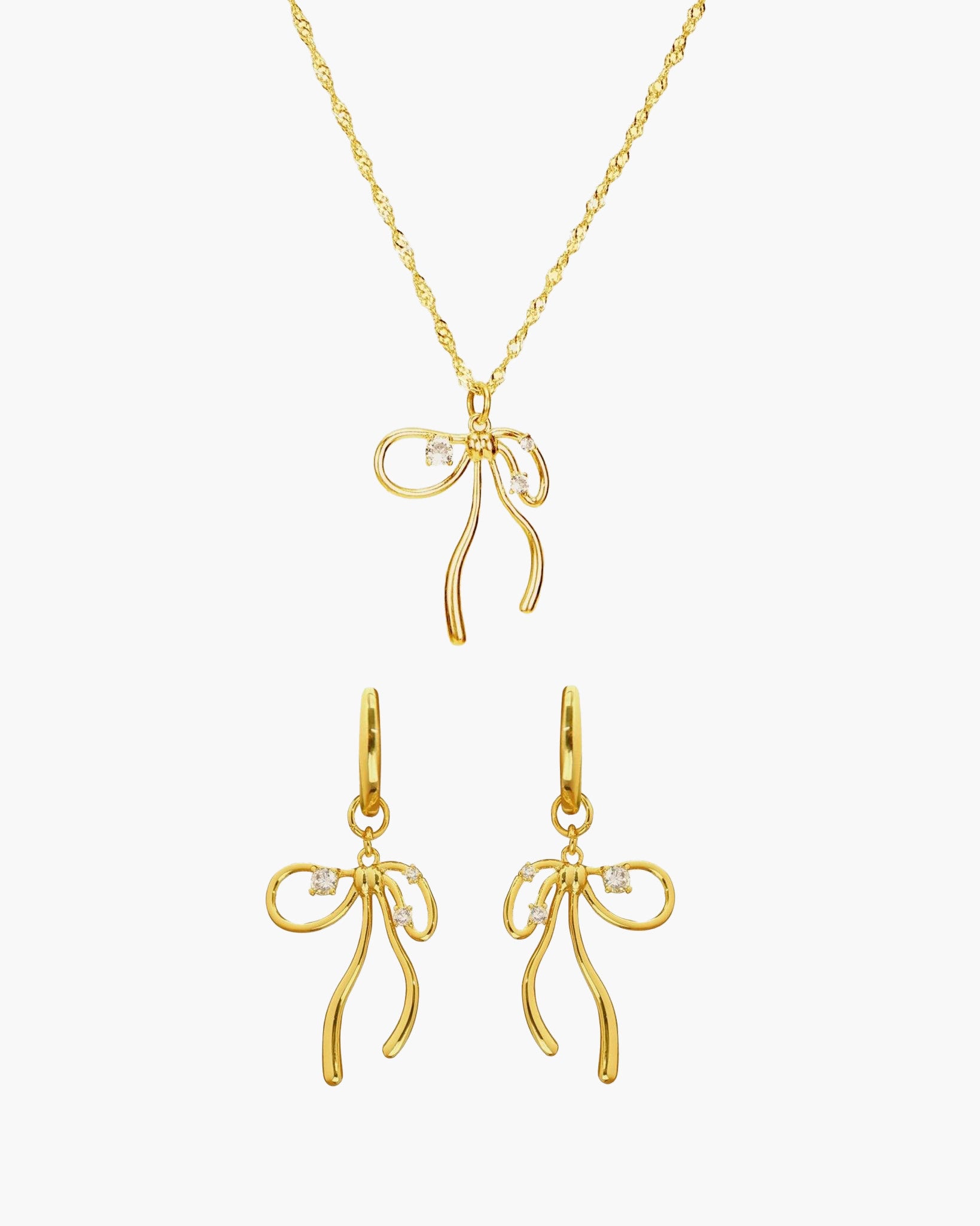The Miffy Necklace & Earrings Set | en route jewelry