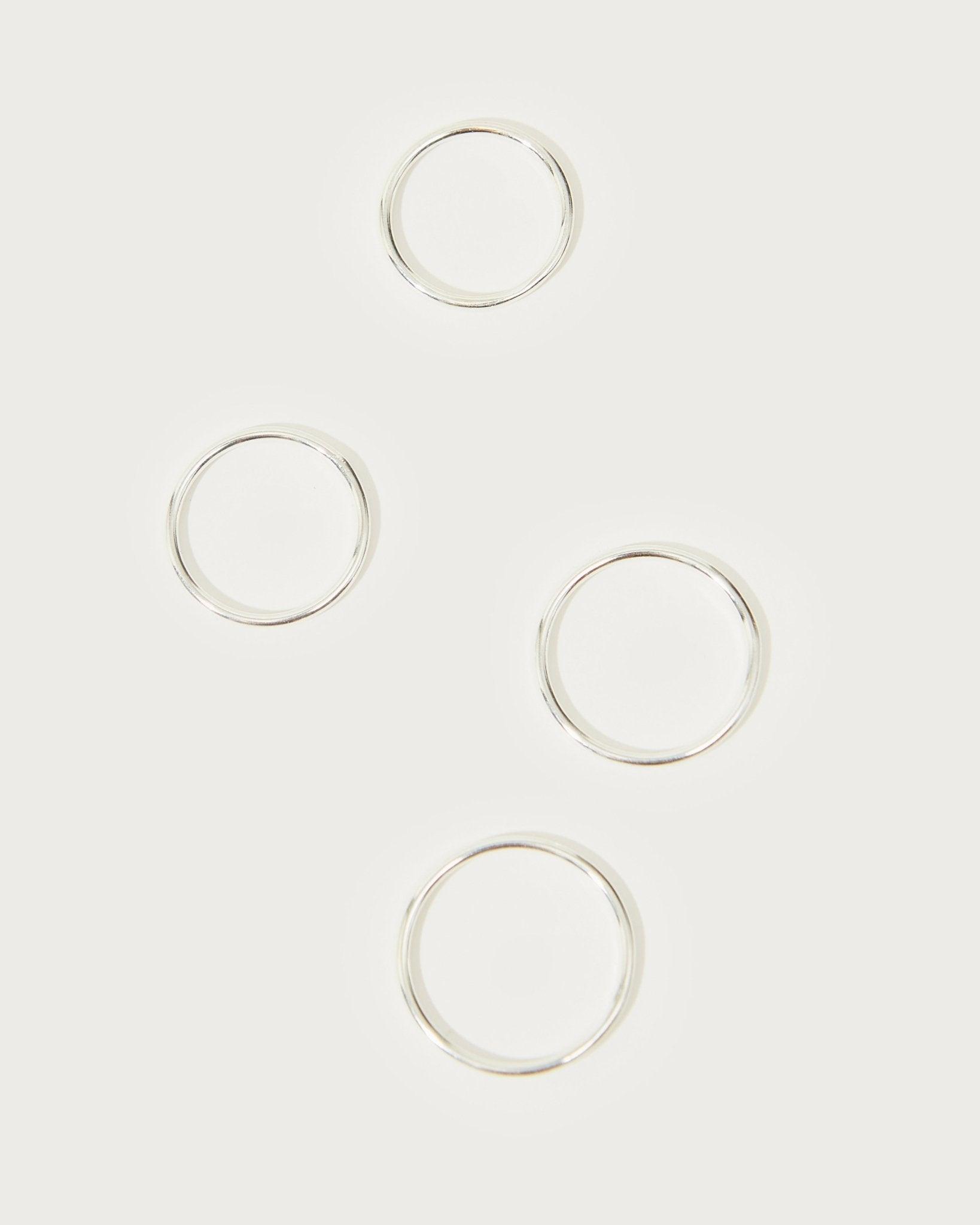 Thin Plain Ring in Silver - En Route Jewelry