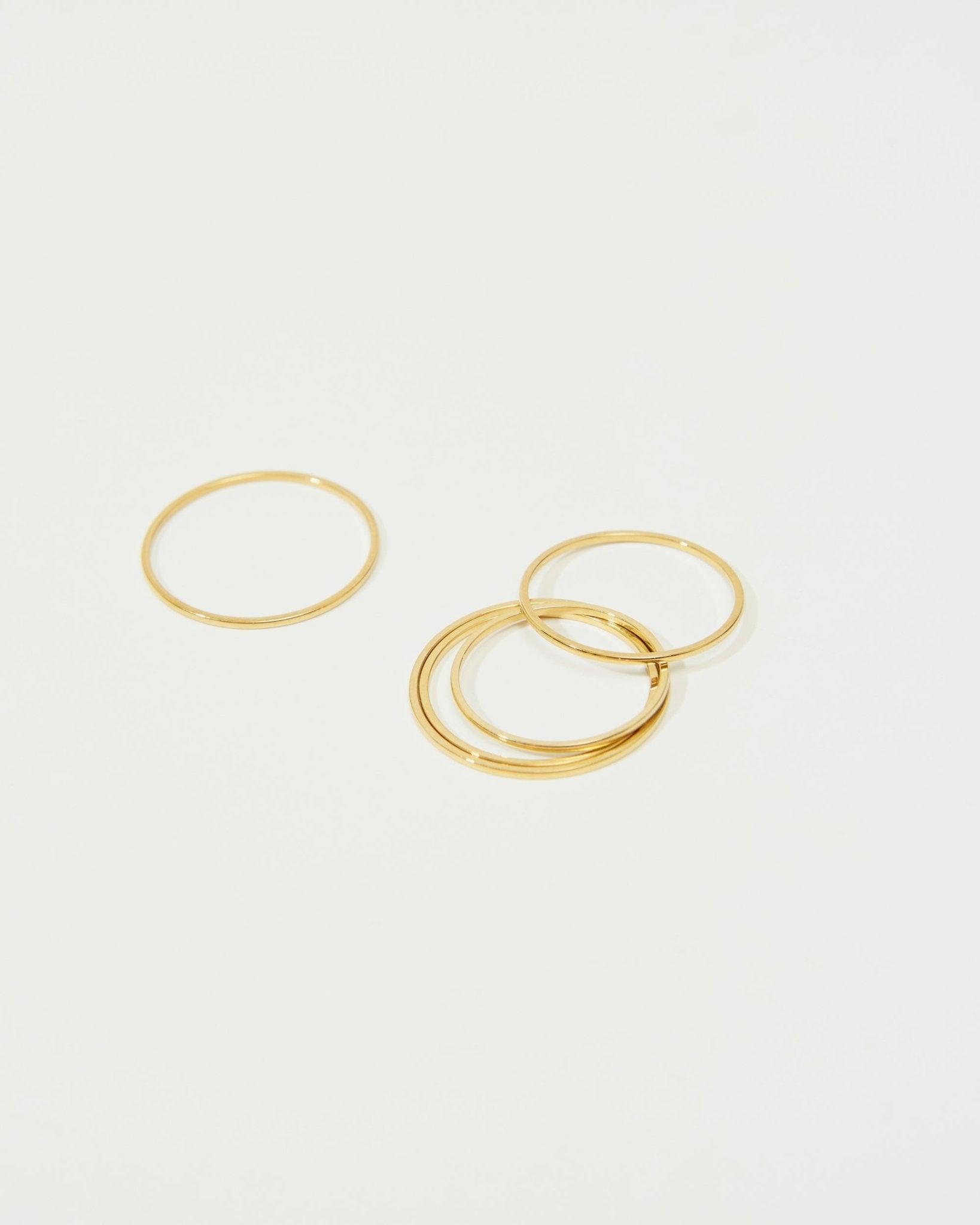 Thin Plain Ring in Silver - En Route Jewelry