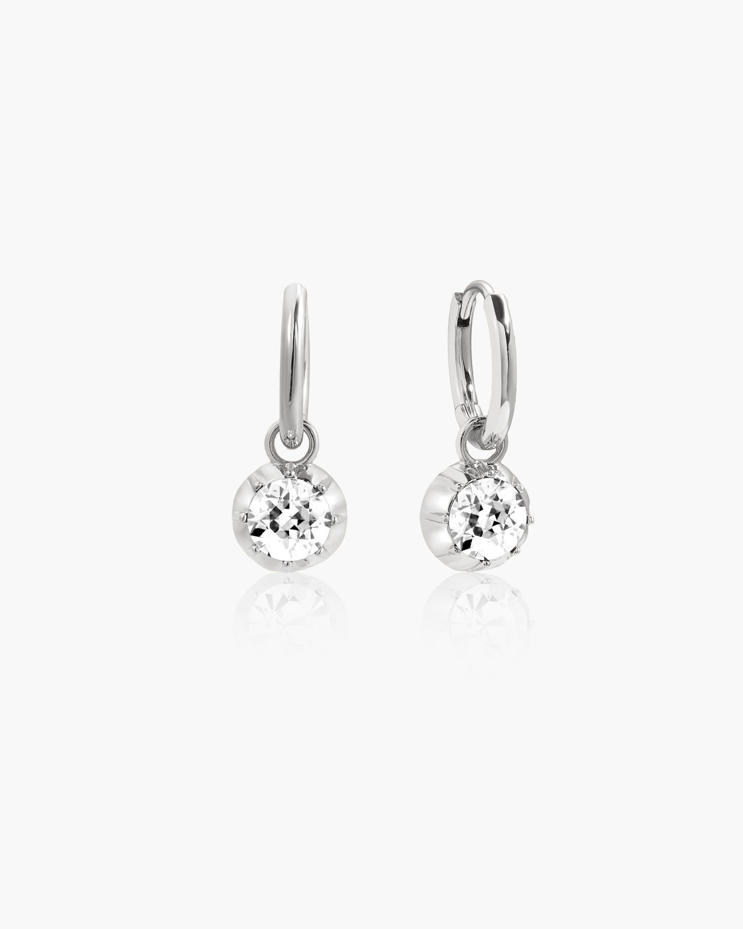 Orecchini a cerchio staccabili georgiani in argento